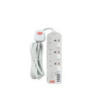 DT 713C1 3 Gang 3A 1C USB With Timer (3M) White