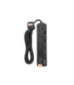 DT 714C1 4 Gang 3A 1C USB With Timer (3M) Black