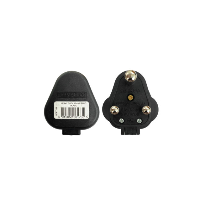 Perma 15A Plug Top (Black)