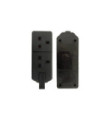 Perma 13A 2Gang Socket (Black)