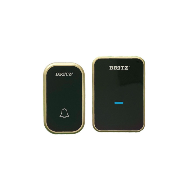 BRITZ K637DC W'Less Kinetic Doorbell (Black Gold)