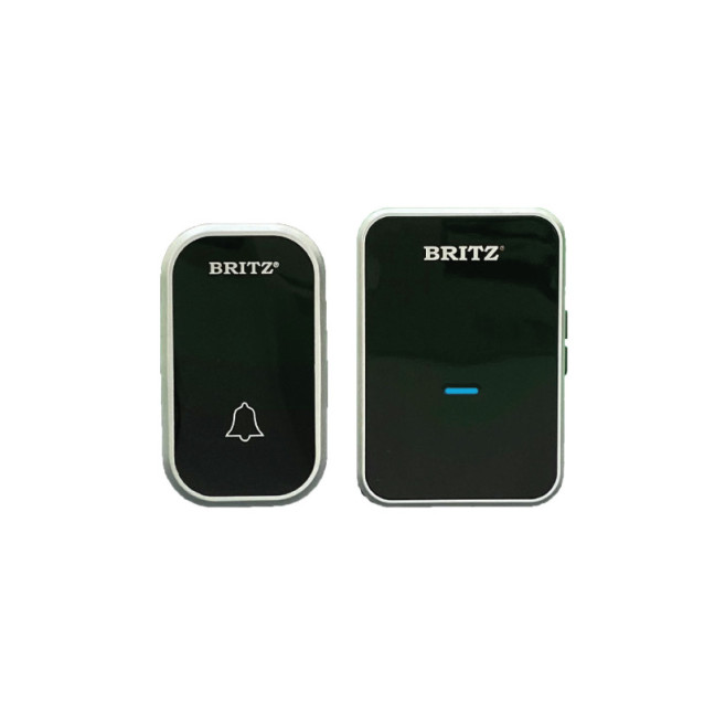 BRITZ K638DC W'Less Kinetic Doorbell (Black Silver)