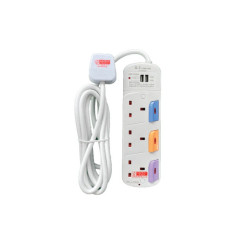 DT 863UI 3 Gang 2 USB PSO (3M)