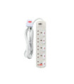 DT 875C1 5 Gang 2A 1C USB (3M) White