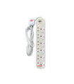 DT 876C1 6 Gang 2A 1C USB (3M) White